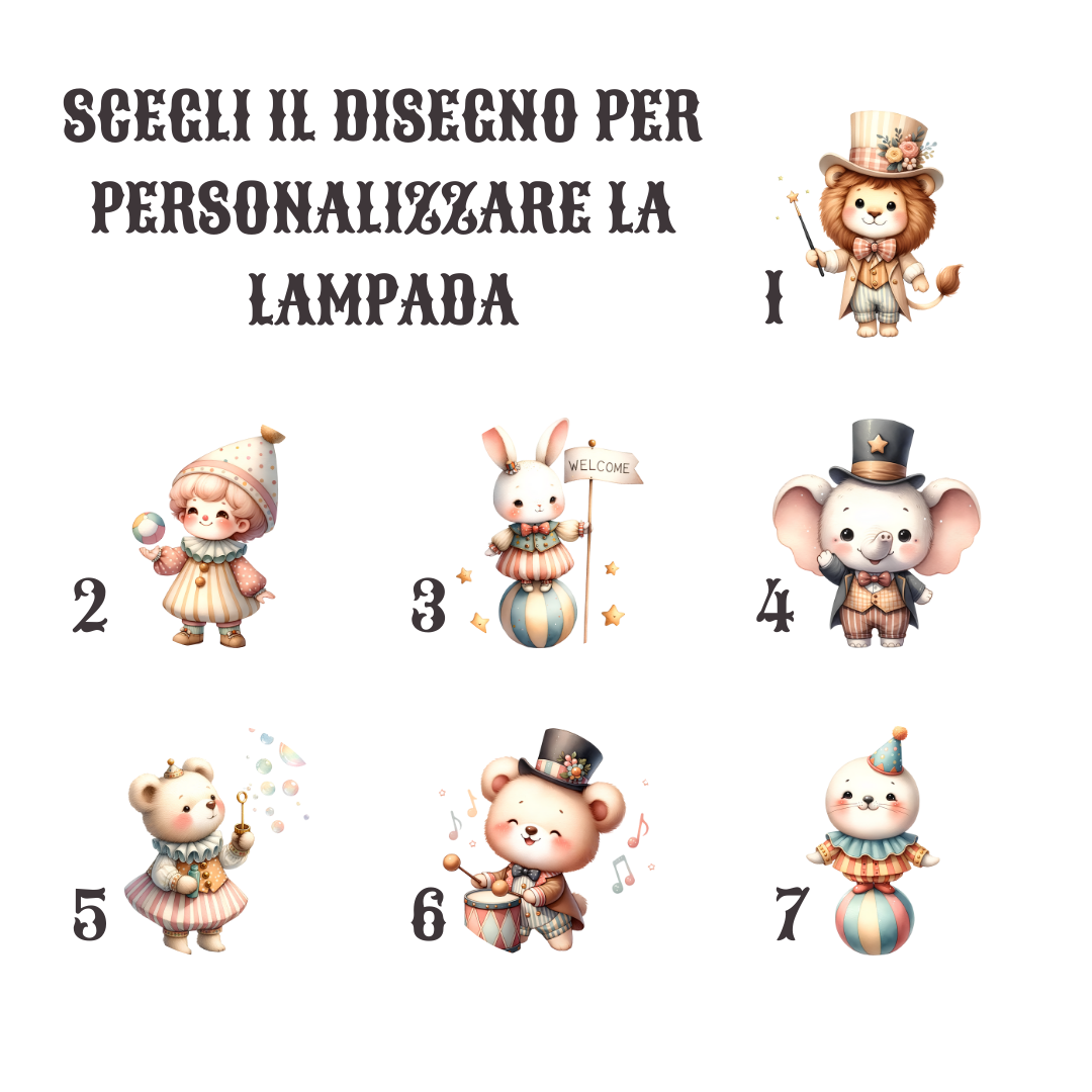 Lampada cameretta "Circus"