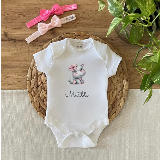 Body neonato manica corta