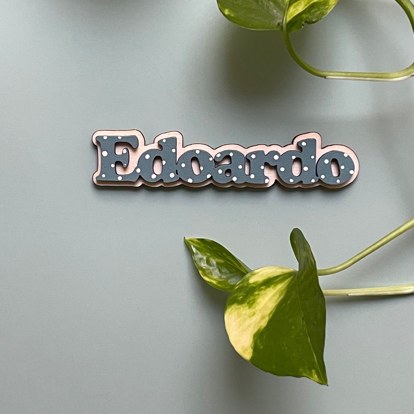 Calamita legno con nome