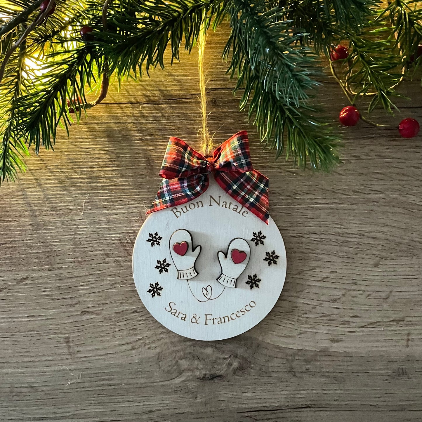 Pallina albero Nomi coppia