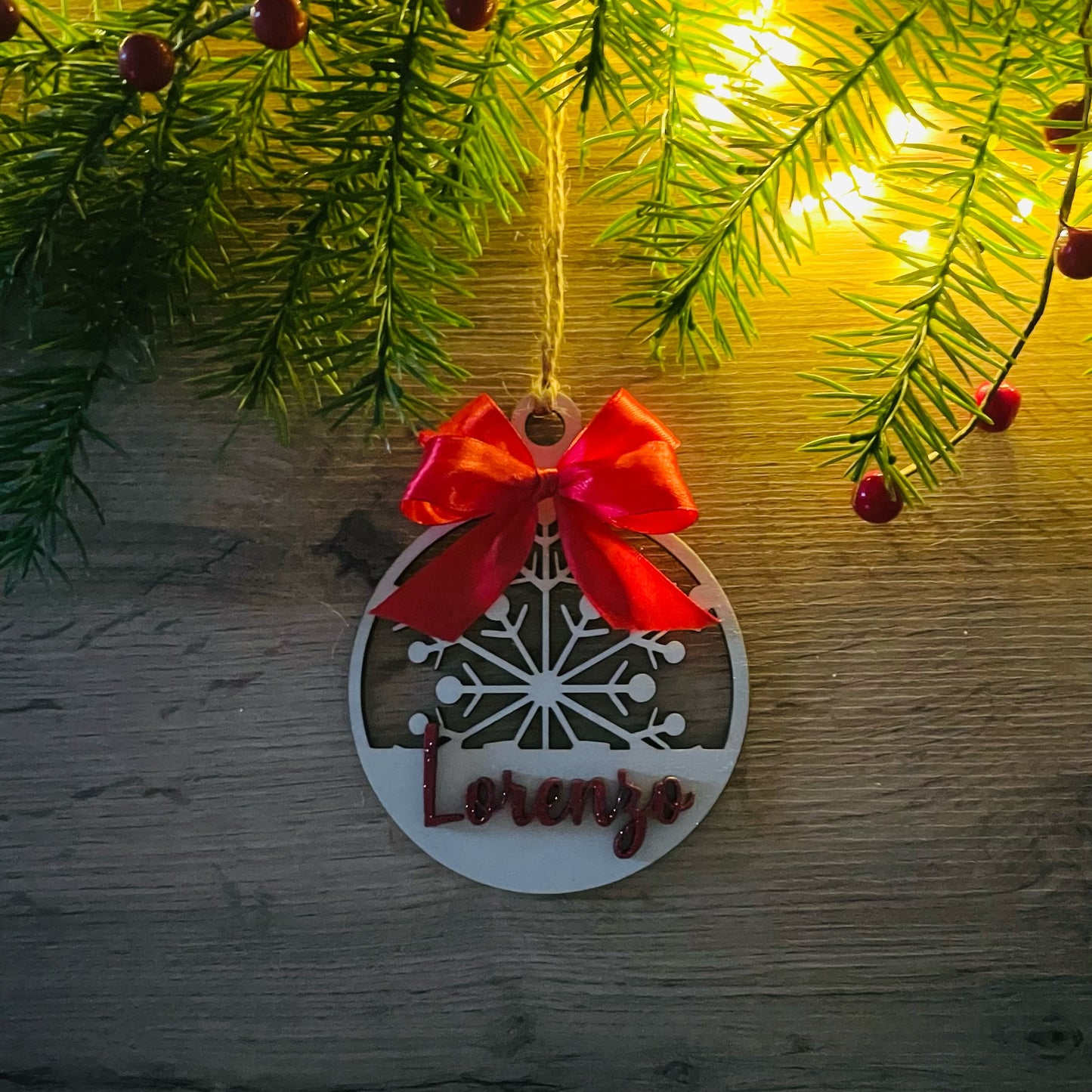 Pallina albero con Nome