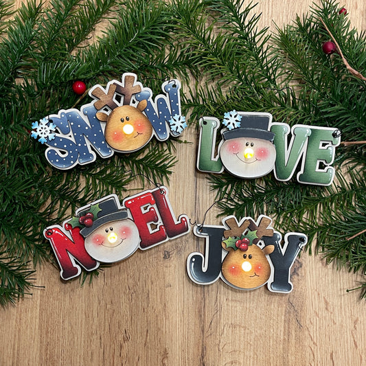 Addobbo scritta natalizia